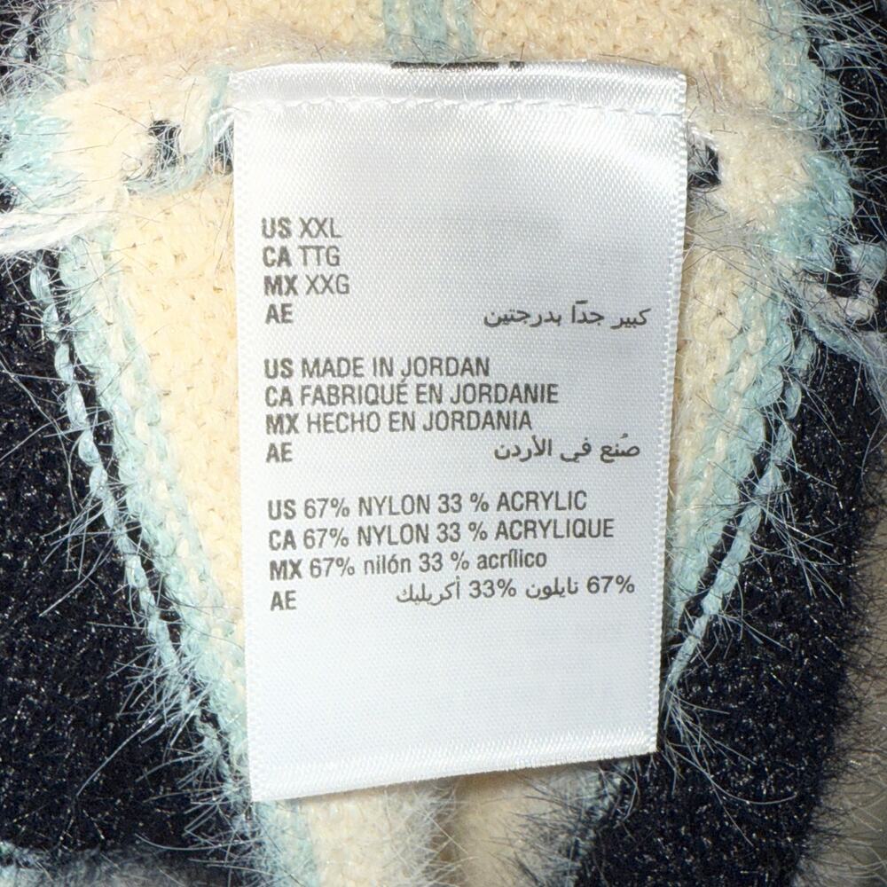 Mode of One Men's Long-Sleeve Eyelash Stripe Sweater, Dark Ecru XXL $70 - Picture 6 of 6